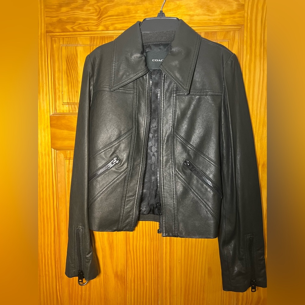 Coach Groovy Leather Jacket (M)